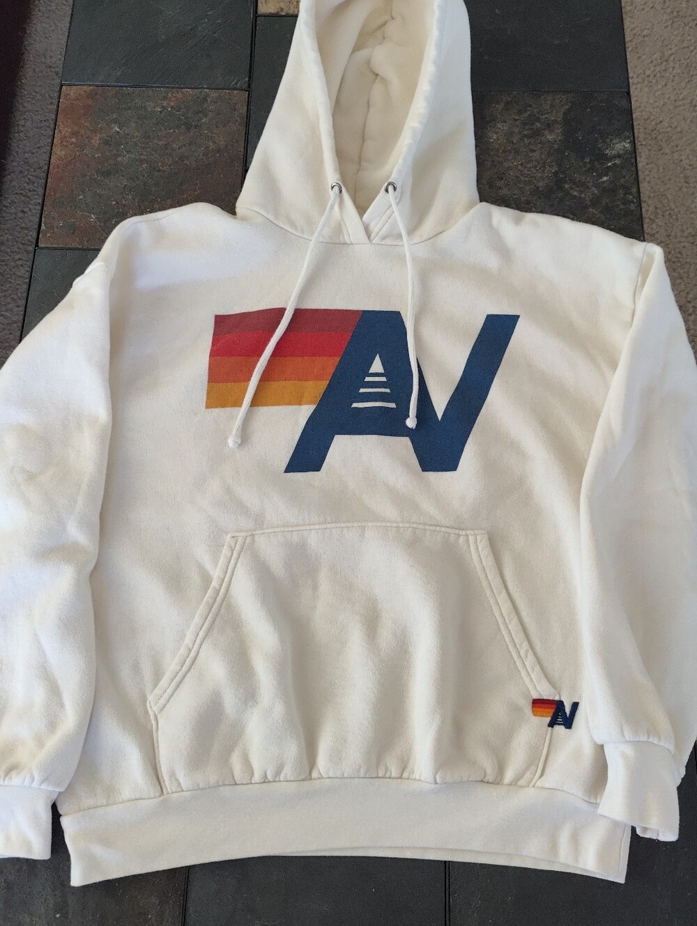 Aviator Nation S Oversized Logo Pullover Relaxed Hoodie Unisex - Picture 6 of 10